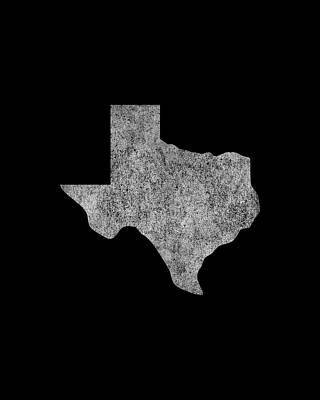 Home Wall Art featuring the digital art Texas Home Retro by Flippin Sweet Gear