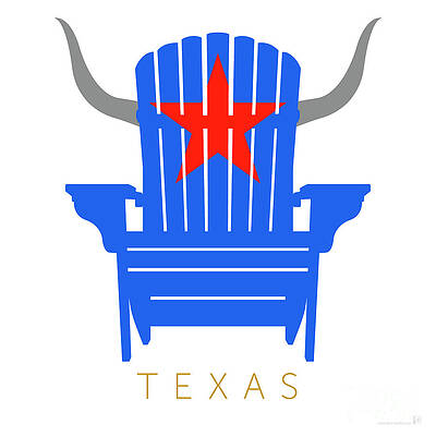 Digital Art - Texas by Sam Brennan