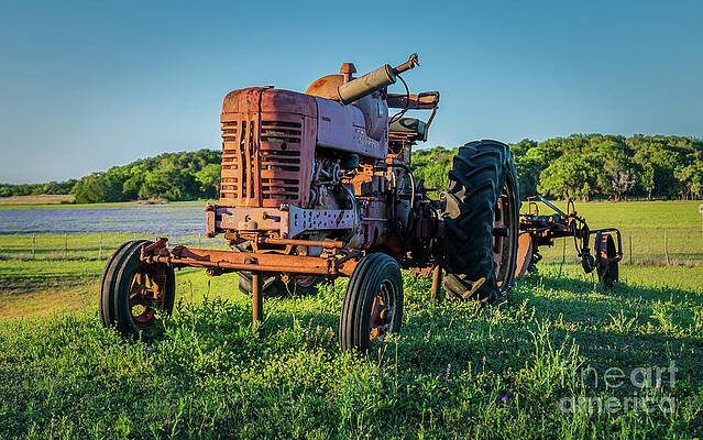 Texas Wall Art featuring the photograph Texas Sunset Ranch Antiques 20 by Ron Long Ltd Photography