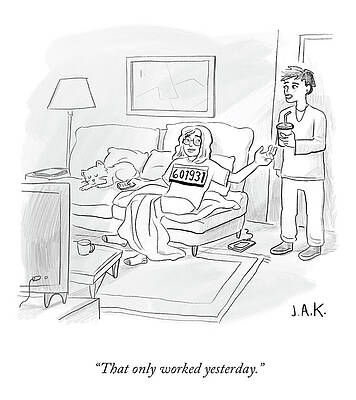 Relax Drawing - That Only Worked Yesterday by Jason Adam Katzenstein