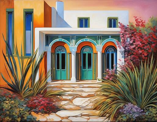 Architecture Wall Art featuring the digital art That Restaurant That's So Good It Doesn't Even Have A Sign by Eris And AI