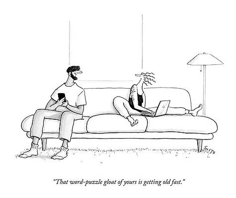 Fast Drawing - That Word Puzzle Gloat by Julia Suits