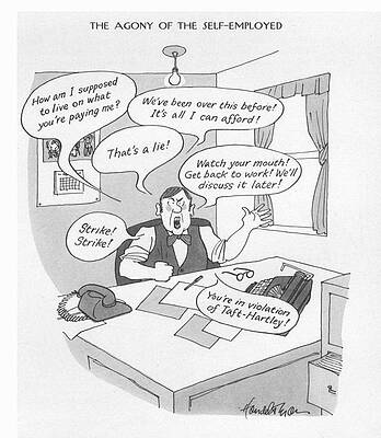 The Agony of the Self-Employed Drawing