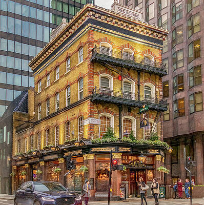 Wall Art featuring the photograph The Albert Pub, London by Marcy Wielfaert