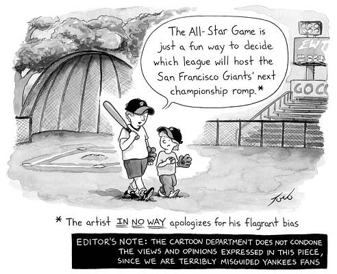 Star Wall Art featuring the drawing The All Star Game by Tom Toro