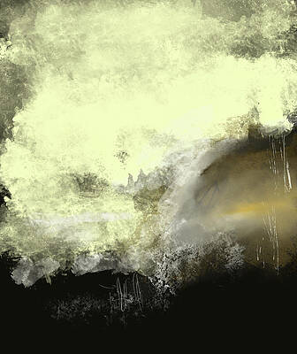 Wall Art featuring the digital art The Angel -abstract Painting By Jeremy Holton by Jeremy Holton