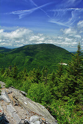 The Appalachian Trail And Long Trail From The Summit Of Baker Peak And A View Of Mount Equinox 1 Print