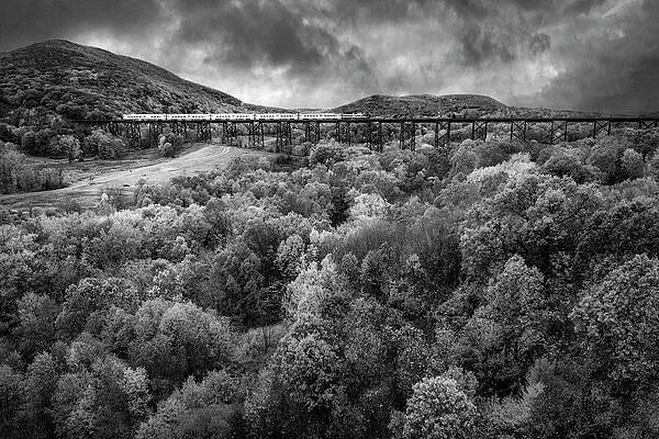 The Autumn Express Bw Print