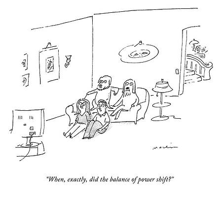 Family and Dog Watching Television Wall Art