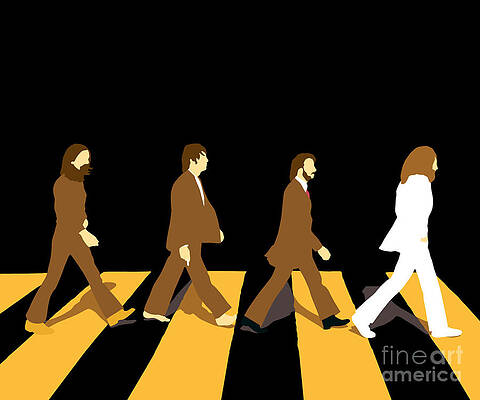 London Digital Art - The Beatles Abbey Road by Antonios Valamontes