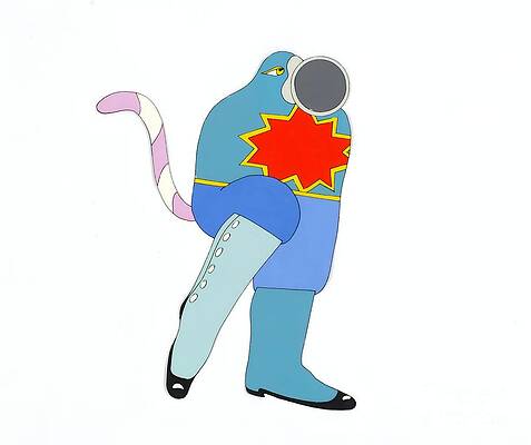 Paul Mccartney Wall Art featuring the digital art The Beatles - An Original Animation Cel Of A Sucking Monster From Yellow Submarine by Antonios Valamontes