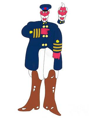 Paul Mccartney Wall Art featuring the digital art The Beatles - An Original Production Animation Cel Of Old Fred by Antonios Valamontes