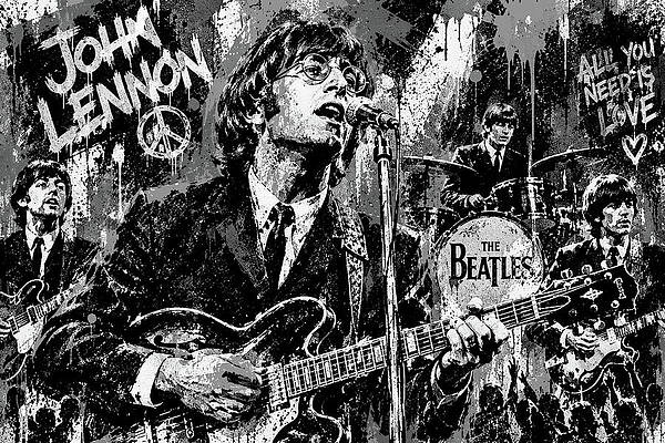 The Beatles in Concert Digital Art
