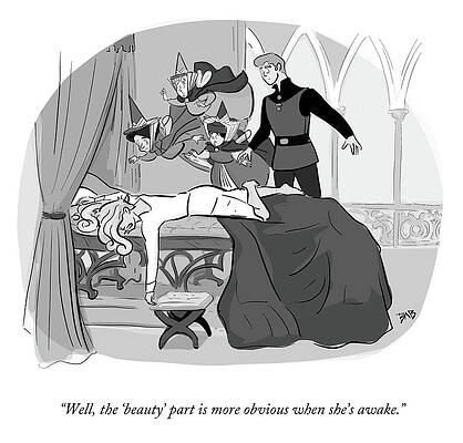 Fairy Tale Drawing - The Beauty Part by Brooke Bourgeois