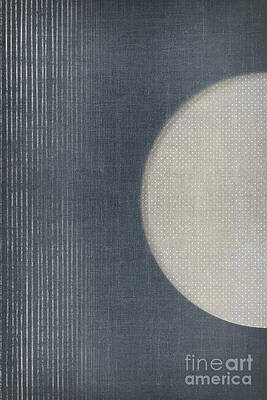 Geometric Digital Art - The Blue Circle No1 by Ema Paraschiv