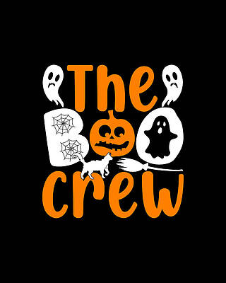 Ghost Digital Art - The Boo Crew Halloween by Flippin Sweet Gear