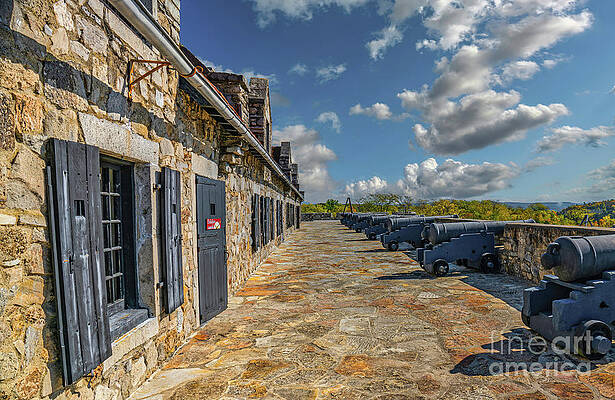 Vermont Photograph - The Canons Of Ft Ticonderoga by Ron Long Ltd Photography
