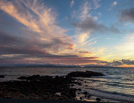 Wall Art featuring the photograph The Catalina Channel Golden Hour by Joe Schofield