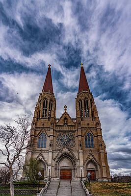 City Wall Art featuring the photograph The Cathedral Of Saint Helena Montana by Tommy Farnsworth