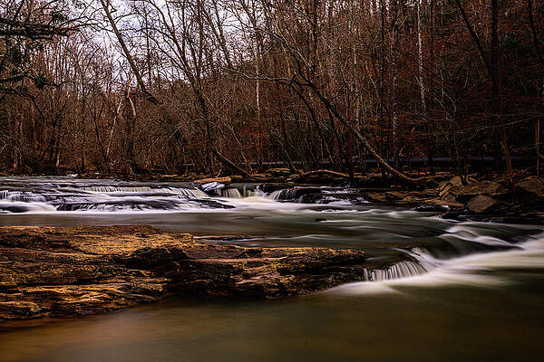 Vibrant Photograph - The Charming Waters Of Vickery Creek by Anthony Hightower