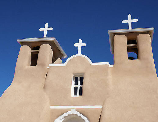 New Mexico Photograph - The Church by Joe Schofield
