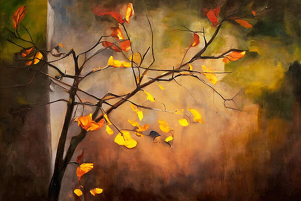 Wall Art featuring the digital art The Colours Of Autumn by Ursula Abresch