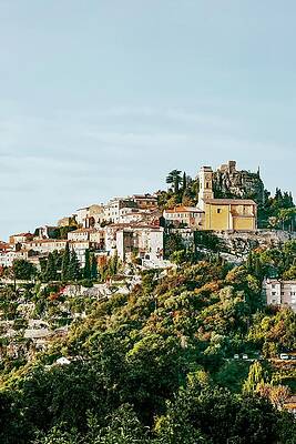 Tower Photograph - The Commune Of Eze In The French Riviera by Laura Murray