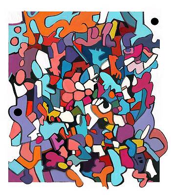 Vibrant Abstract Compositions Wall Art