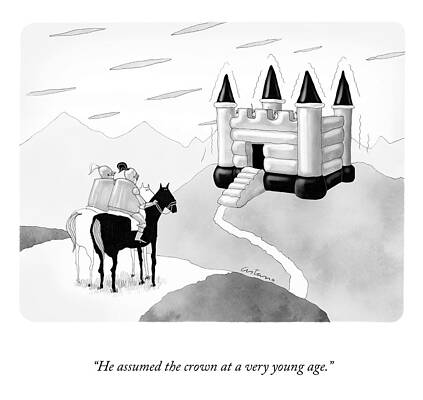 Crown Wall Art featuring the drawing The Crown by Juan Astasio