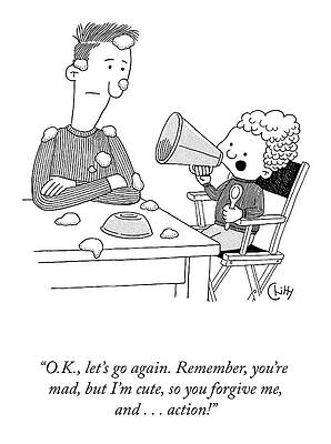 Dad Drawing - The Director by Tom Chitty