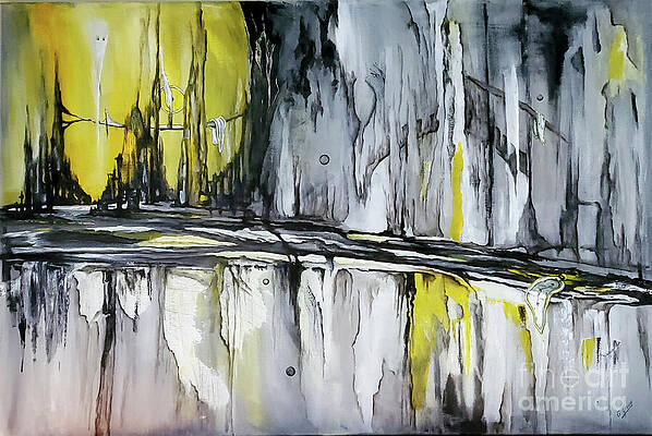 Dynamic Wall Art featuring the mixed media The Eternal Cycle Whispers Of Existence by Eileen Kelly