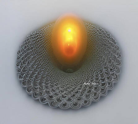 Wall Art featuring the digital art The Eternal Glow by Rafael Salazar