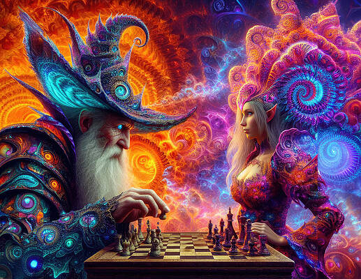 Intricate Wall Art featuring the photograph The Fatal Game by Bill and Linda Tiepelman