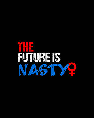 The Wall Art featuring the digital art The Future Is Nasty by Flippin Sweet Gear