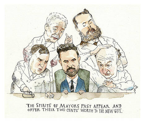 The Spirits of Mayors Past Painting