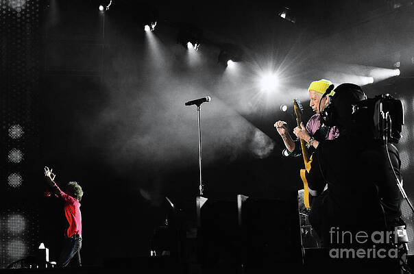 Keith Richards Wall Art featuring the photograph The Glimmer Twins by La Dolce Vita