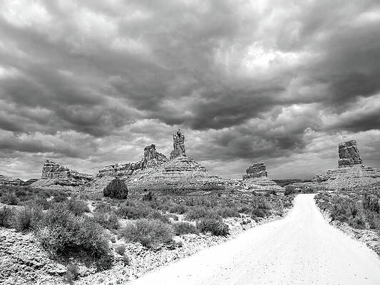 Wall Art featuring the photograph The Black And White Road To The Gods by Joe Schofield