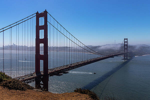 California Photograph - The Golden Gate Bridge At Midday by Ed Clark