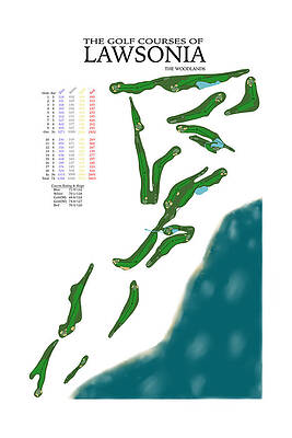 Wisconsin Digital Art - The Golf Courses Of Lawsonia - The Woodlands by Flop Shot Studio