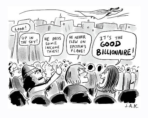 The Good Billionaire Drawing