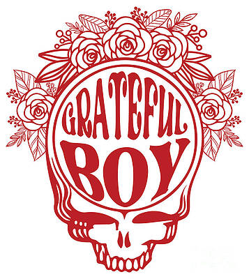 Wall Art featuring the digital art The Grateful Dead - Family Gift Series - Grateful Boy by Kirania Finest