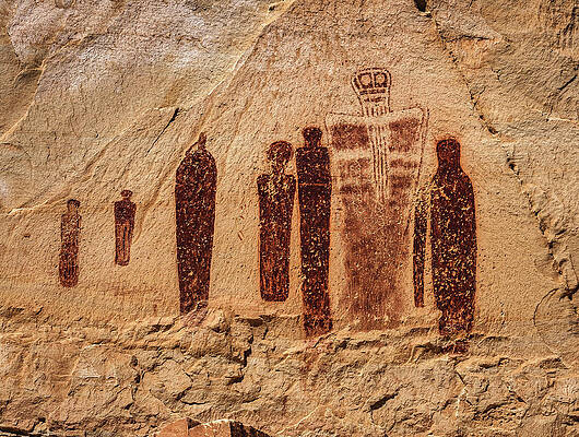 Canyon Photograph - The Great Gallery - Holy Ghost Panel 2 by Abbie Warnock