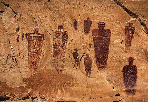 Alien Photograph - The Great Gallery - Kokopelli Flute Panel 2 by Abbie Warnock