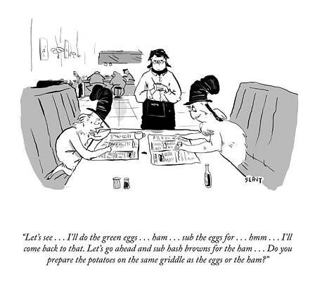 Green Drawing - The Green Eggs by Sara Lautman