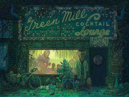 Green Mill Neon Lounge Wall Art
