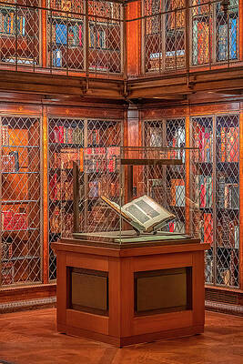 Wall Art featuring the photograph The Gutenberg Bible by Penny Polakoff
