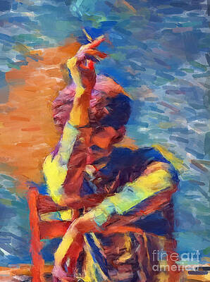 Wall Art featuring the painting The Habit by Gary Arnold