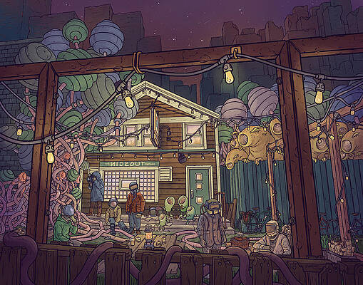 Future Hideout Gathering Wall Art