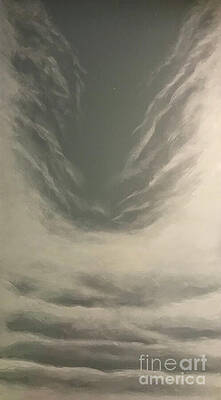 Serene Painting - The Holy Shekhinah by William Hart McNichols