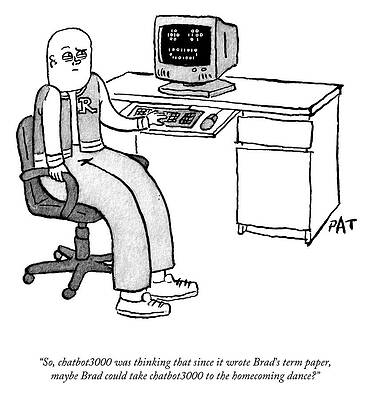 Thinking Wall Art featuring the drawing The Homecoming Dance by Patrick McKelvie